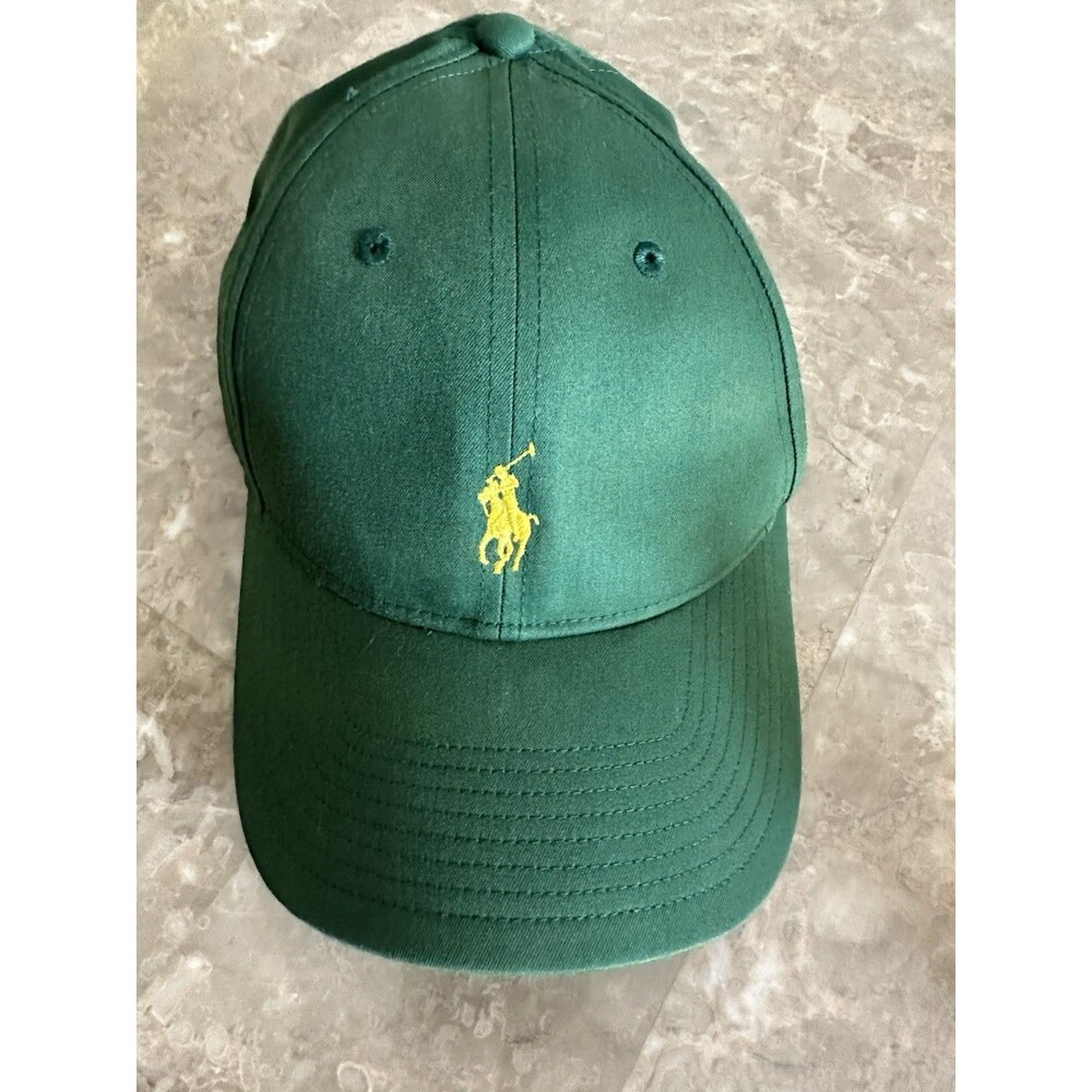 POLO RALPH LAUREN Baseball Cap Hat Adjustable Strap Hunt Club GREEN